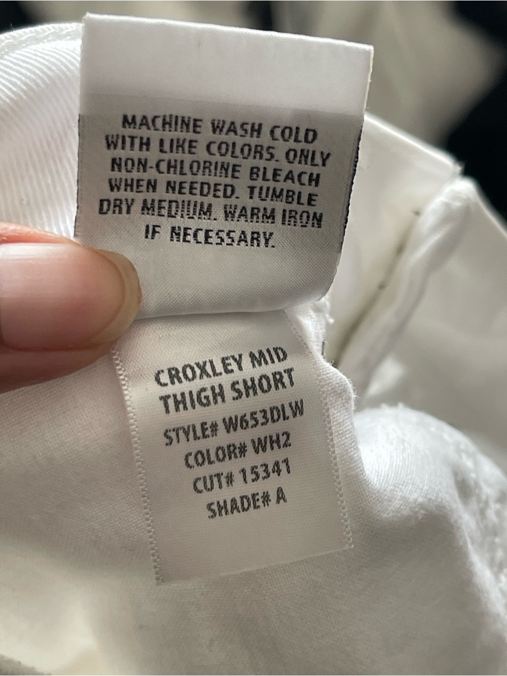 HUDSON | Croxley Mid Thigh White Denim Cutoff Shorts Sz 26 - Picture 10 of 10